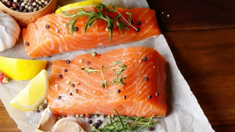 Raw salmon